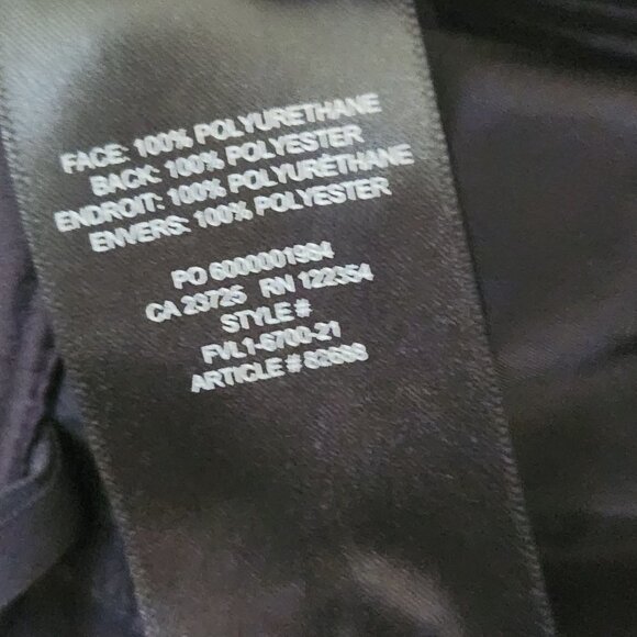 Aritzia Babaton Command Crop Pants Black Vegan Leather Size 4 - Picture 7 of 7